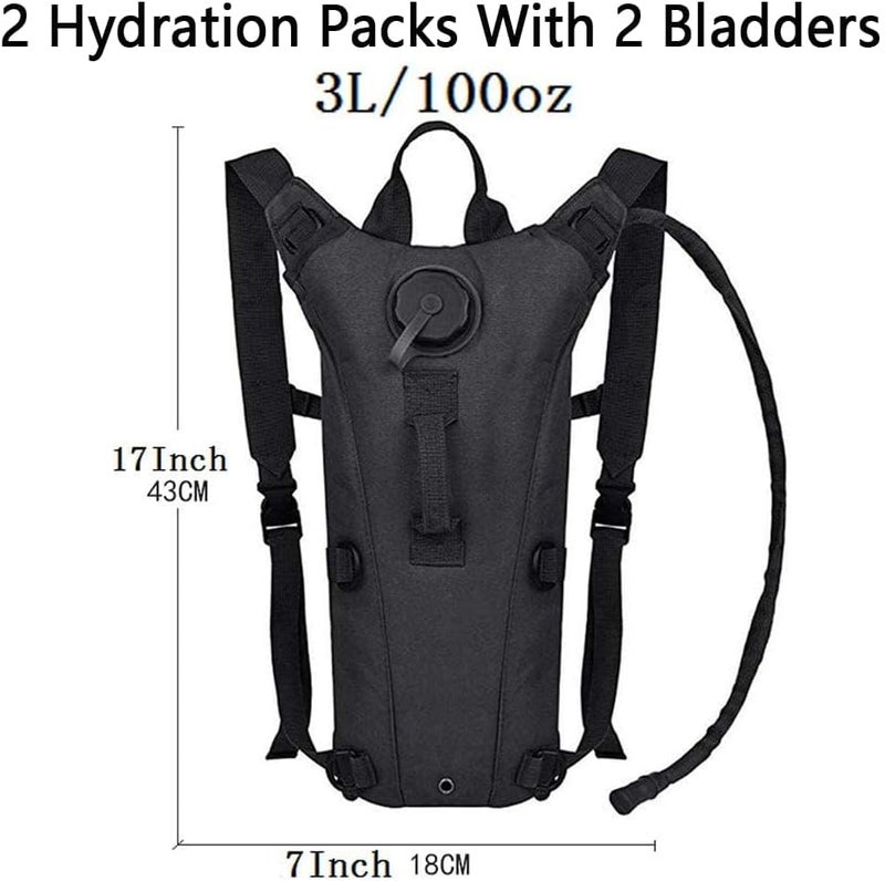 ATBP Running Hydration Vest Pack Tactical 3L Water Bladder Backpack Bag for Cycling Marathon Hiking Daypack Men & Women - Image 2